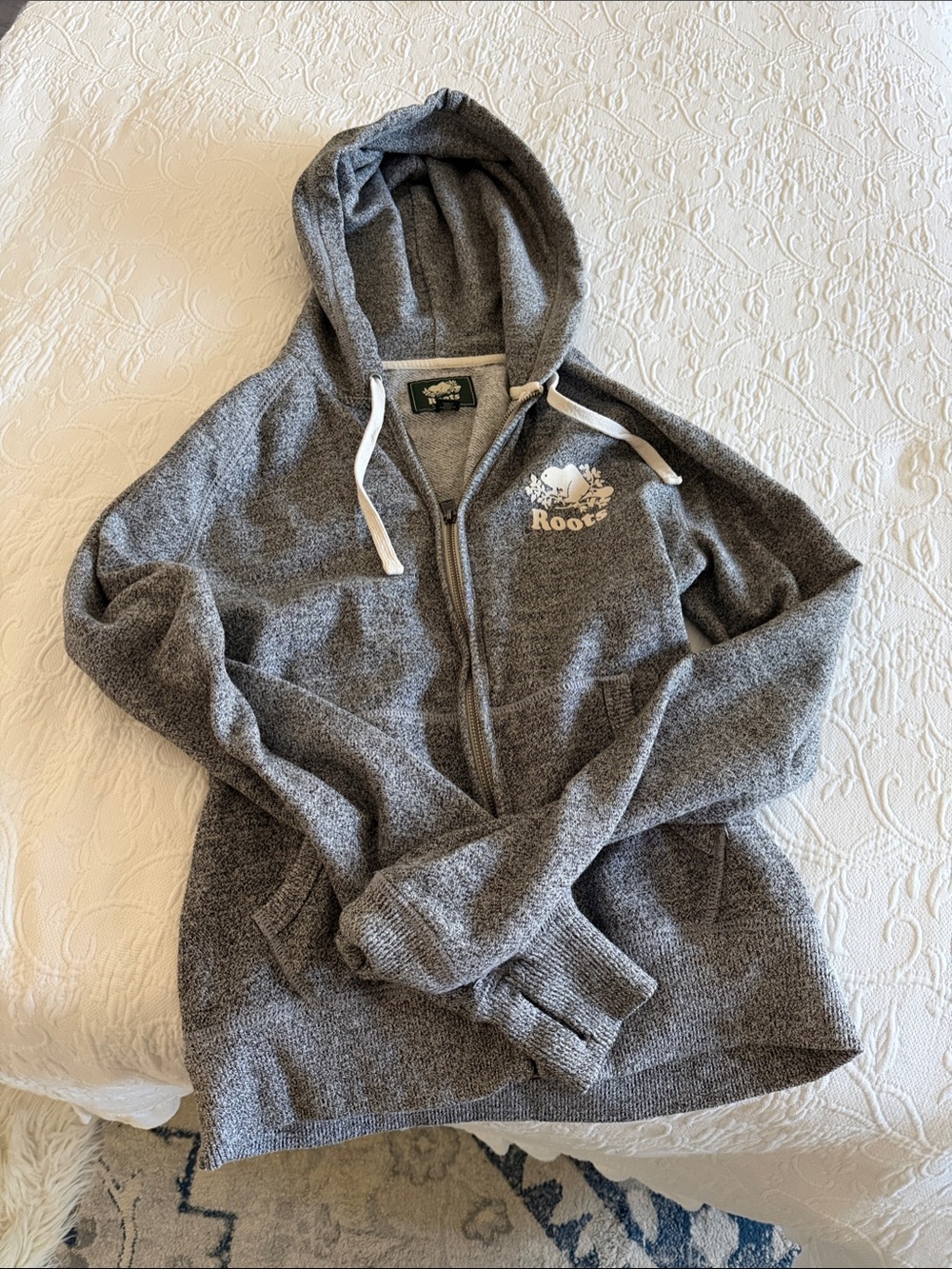 Roots Gray women’s Zip Hoodie Sweater
